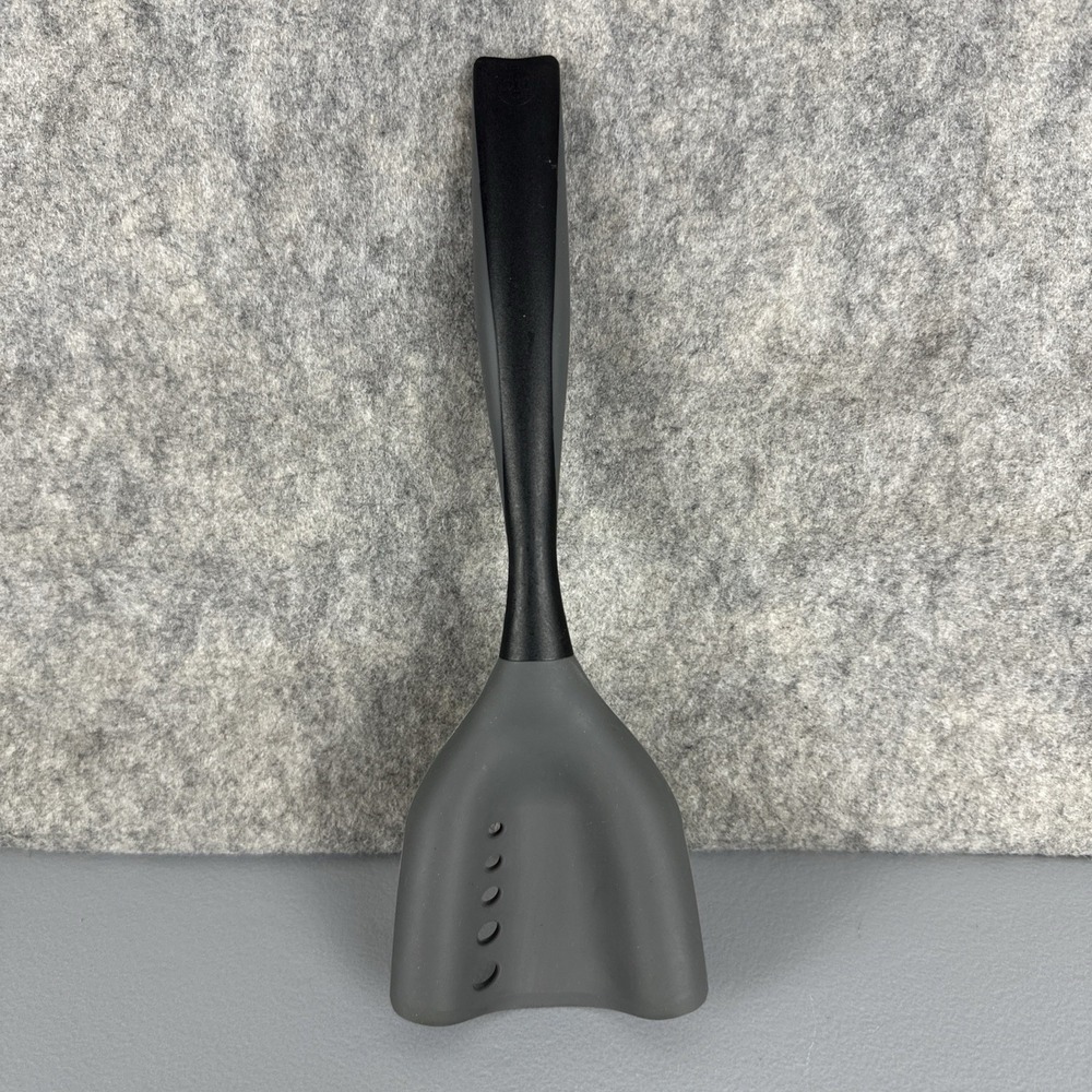 PAMPERED CHEF Mix N Chop Silicone Spatula Strainer Ground Beef Turkey Sausage - Picture 3 of 8